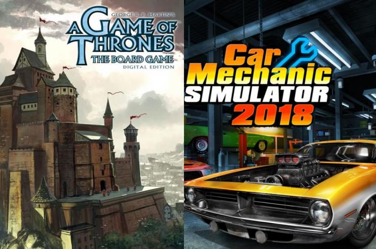 A Game Of Thrones: The Board Games Digital Edition i Car Mechanic Simulator 2018 darmo na Epic Games Store
